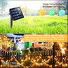 Guirnalda de luces solares para jardín, lámpara impermeable para exteriores, para Navidad, vacaciones, fiesta, decoración del hogar