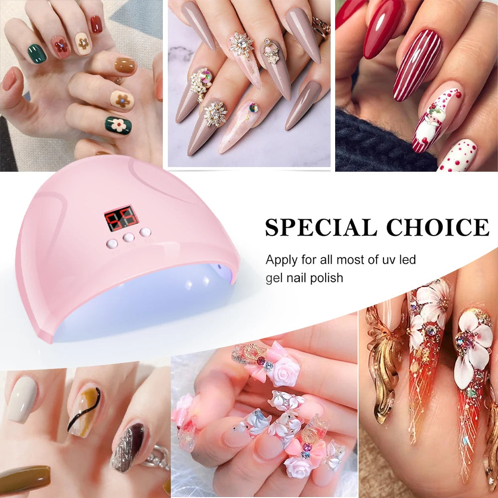 Lámpara de secado de uñas LED UV secador de uñas , para  todos los esmaltes de uñas en Gel con Sensor automático herramientas de arte de salón profesional