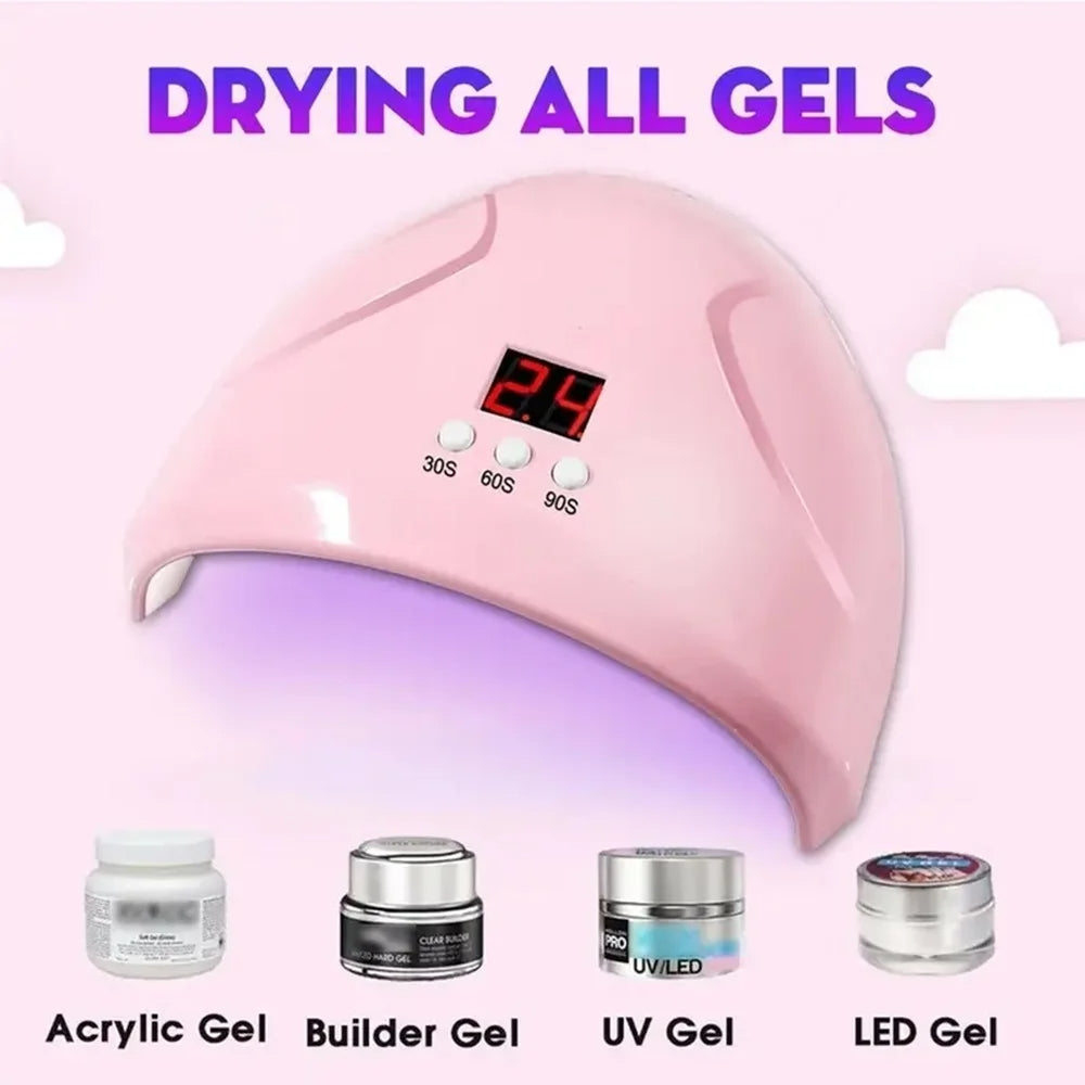 Lámpara de secado de uñas LED UV secador de uñas , para  todos los esmaltes de uñas en Gel con Sensor automático herramientas de arte de salón profesional