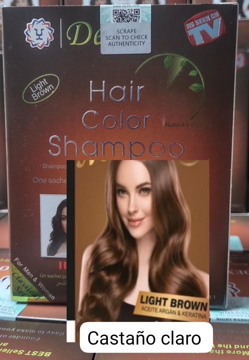 SHAMPOO CUBRECANAS CASTAÑO , NEGRO y CASTAÑO ROJIZO  DESDE 69 SOLES