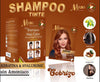 Shampoo Pinta Canas Libre de amoniaco  Para  hombres y mujeres Caja /10 Sobres y frasco  -