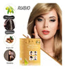 SHAMPOO CUBRECANAS EN CAJA Y FRASCO COLORES VARIADOS HECHO DE PRODUCTOS NATURALES