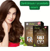 SHAMPOO CUBRECANAS EN CAJA Y FRASCO COLORES VARIADOS HECHO DE PRODUCTOS NATURALES