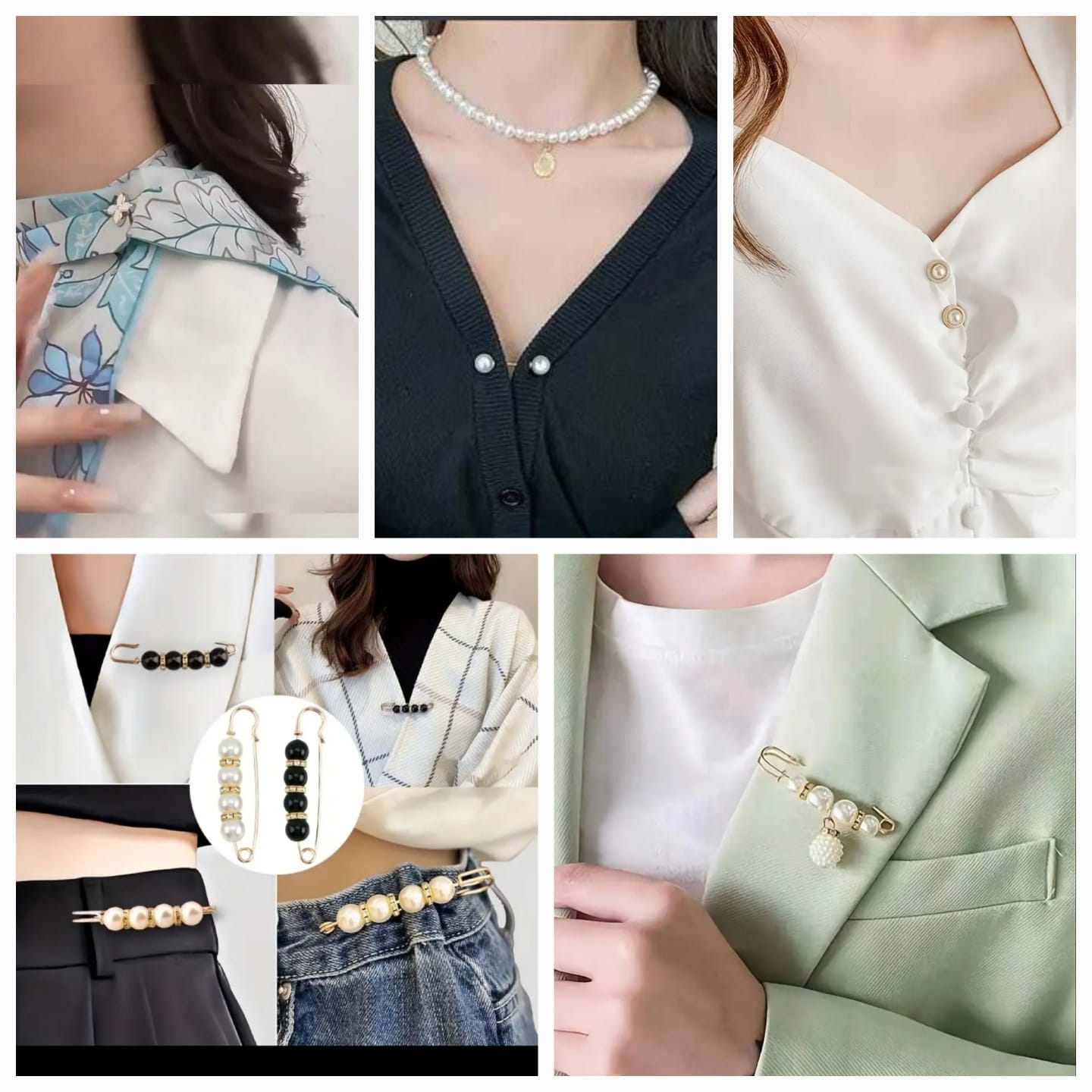 Broches elegantes y versátiles para mujeres, Perfectos para ropa y fijación de cintura, accesorios versátiles.