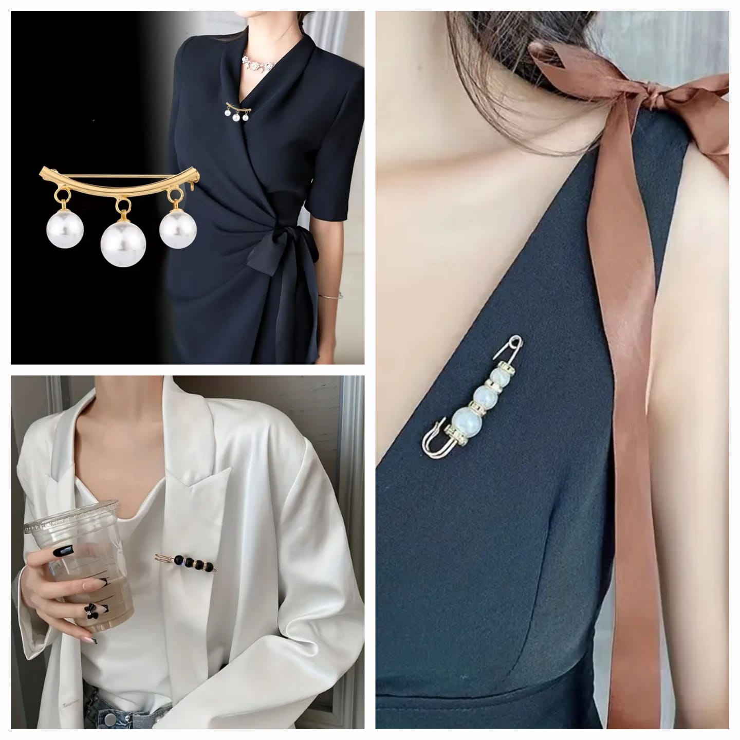 Broches elegantes y versátiles para mujeres, Perfectos para ropa y fijación de cintura, accesorios versátiles.