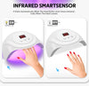Lámpara de secado de uñas LED UV secador de uñas , para  todos los esmaltes de uñas en Gel con Sensor automático herramientas de arte de salón profesional