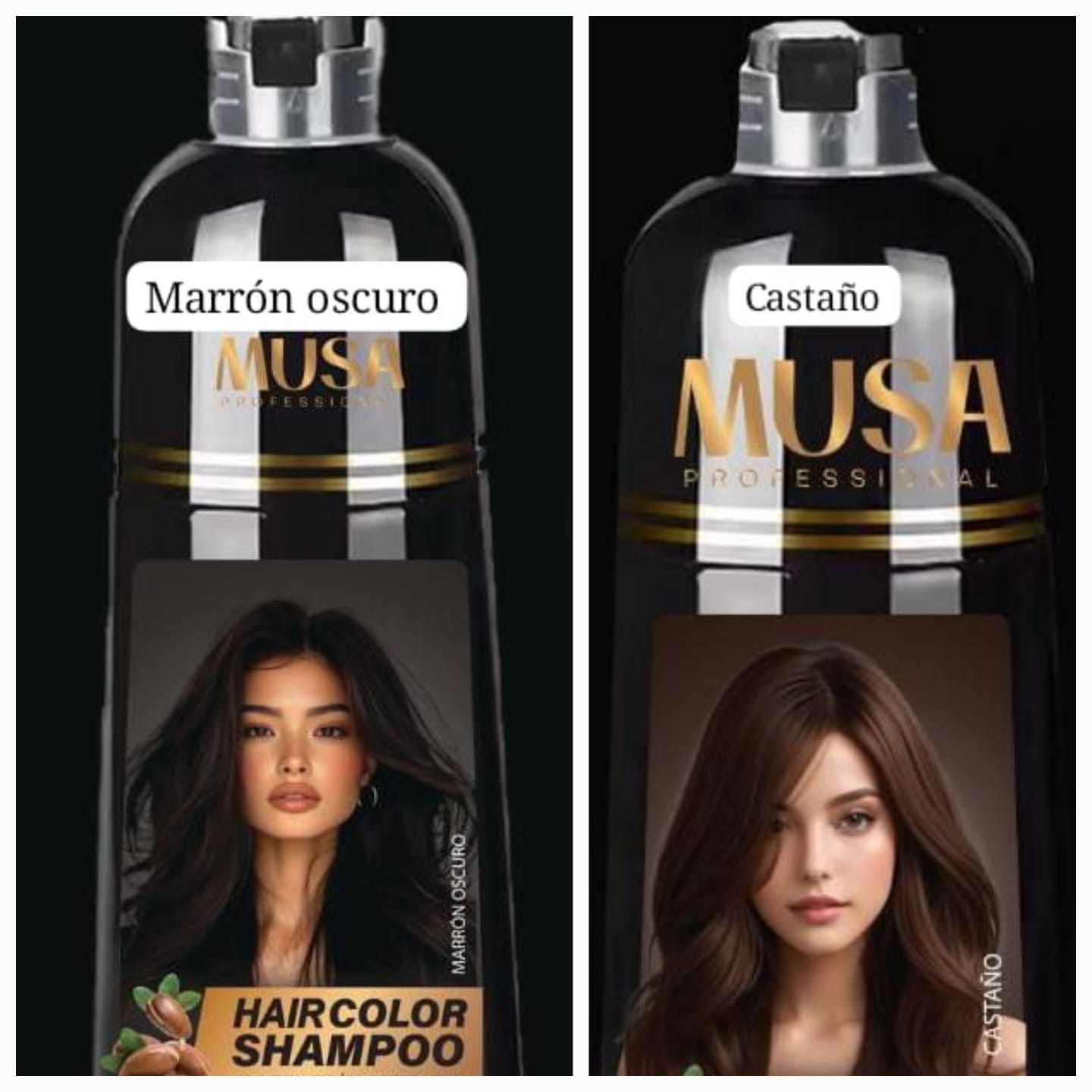 SHAMPOO CUBRECANAS EN CAJA Y FRASCO COLORES VARIADOS HECHO DE PRODUCTOS NATURALES