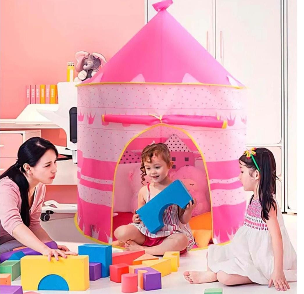 Castillo Portátil Plegable para niños y niñas
